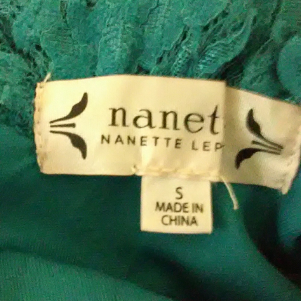 FINALSALE NWT Nanette Lepore Lace Tank Top. Size S - Picture 5 of 6